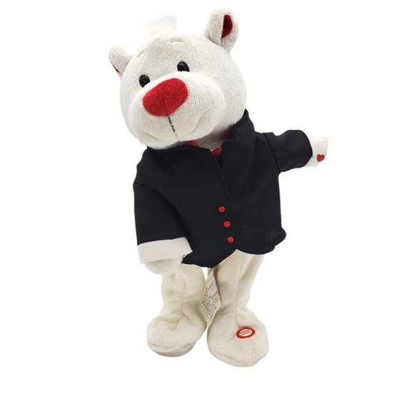 12" Plush Singing Dancing‎ Bear Plush Plays "Cant Get Enough Of You Baby" Works! - Picture 1 of 5